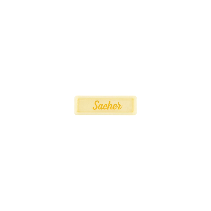 2002463 SACHER PLATE 3.8X1.2 CM 300PCS ***S/CDE***