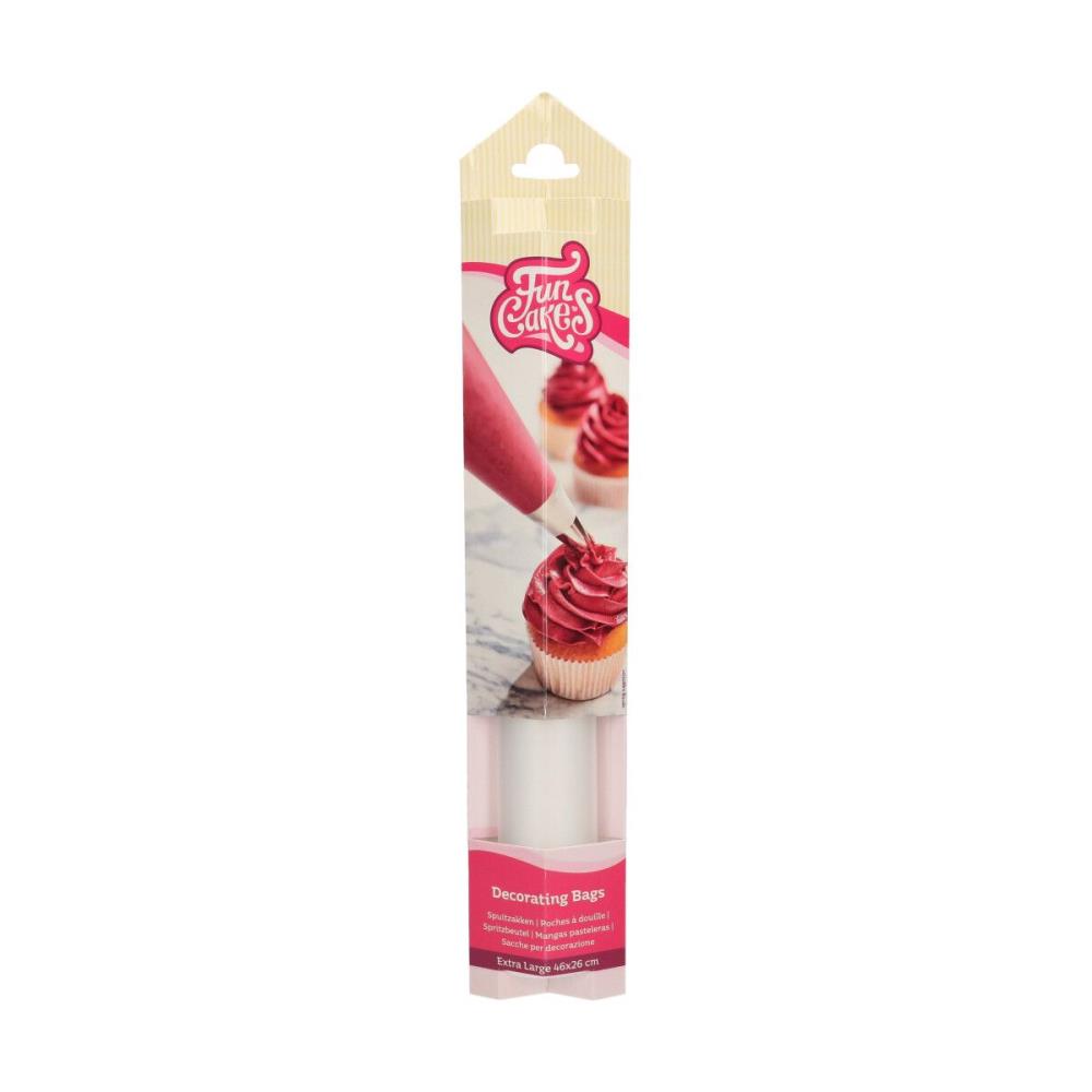 TRANSPARENT PIPING BAG 46X26CM XL10 PCES
