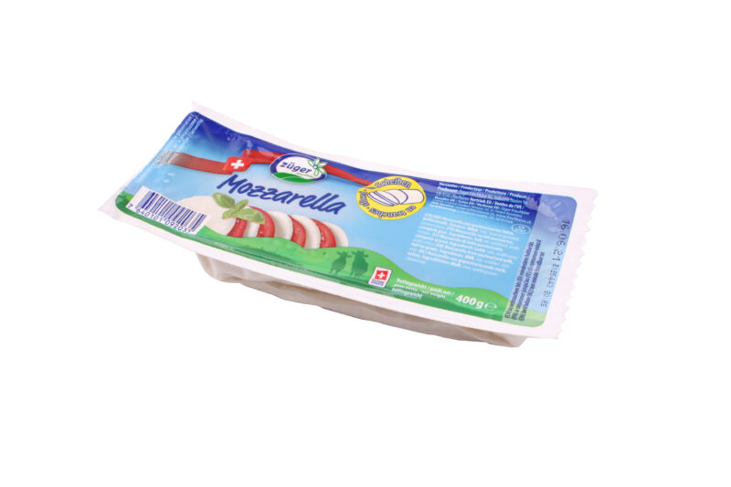 MOZZARELLA ZUGER EN TRANCHES 400GR  ± 30 TRANCHES