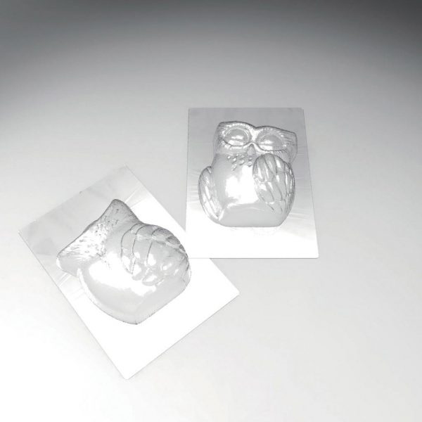 060208 PCB MOLDS OWLS FOR 5 PIECES 12X10.7 CMH. 9.7 CM 10PCES ***S/CD***