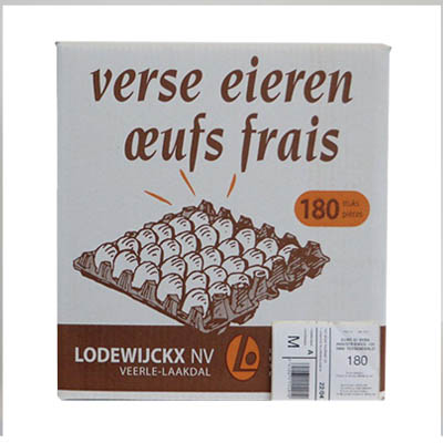 OEUFS FRAIS BRUN   MEDIUM 55-60 GR 180 PCES
