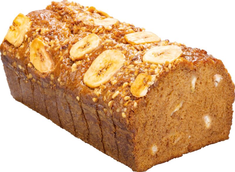 ❄️B & B 12632 BANANA AND HAZELNUT CAKE CUT INTO 25 SLICES OF 75GR