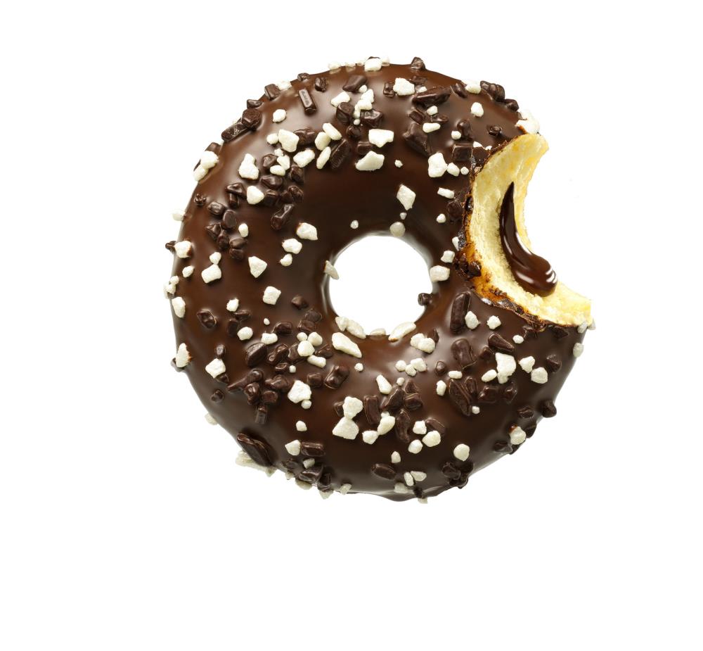 DAUPHINE 2104782 CHOCOLADE DONUT GEVULD MET CHOCOLADE BELGIYUMMY 48 X 74GR