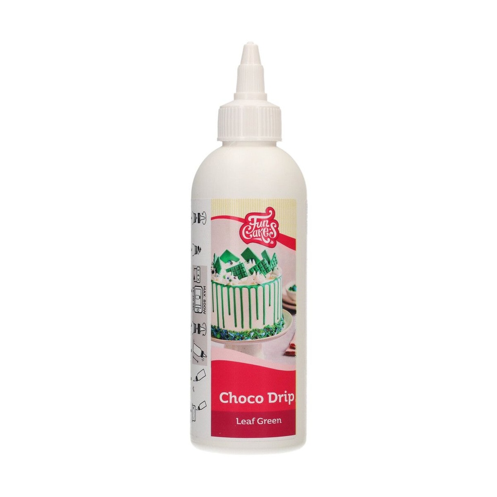 FUNCAKES GREEN CHOCOLATE GLAZING 180GR