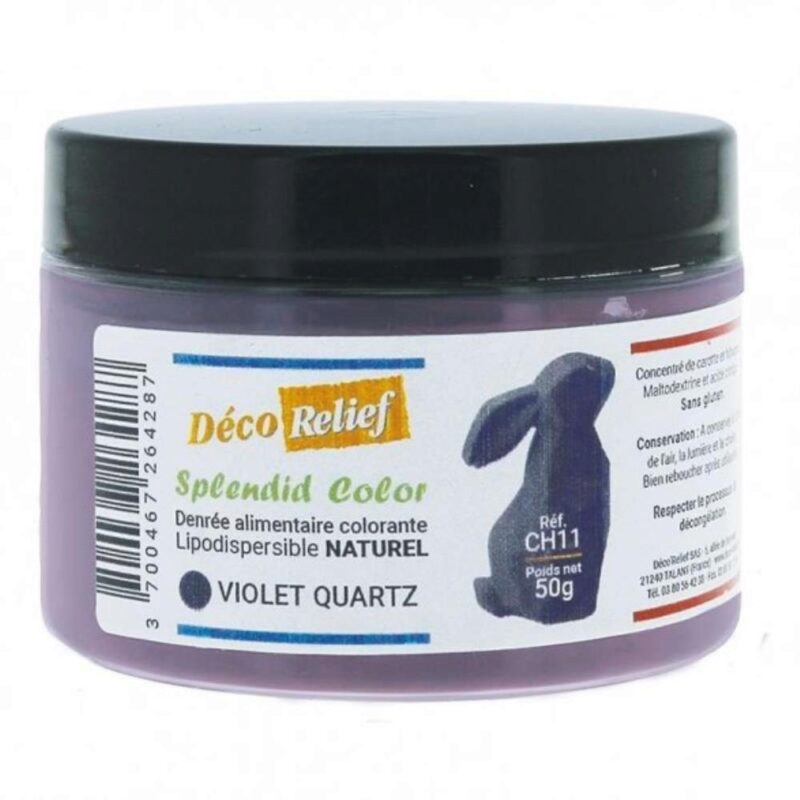 KWARTSVIOLET NATUURLIJK POEDER KLEURSTOFLIPODISPERSIBLE 50Gr