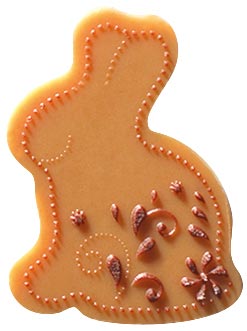 040045 PCB LITTLE RABBITS CBC-CL WITH RELIEF 2 DESIGNS 2X2.7 CM 180PCES ***S/CD***