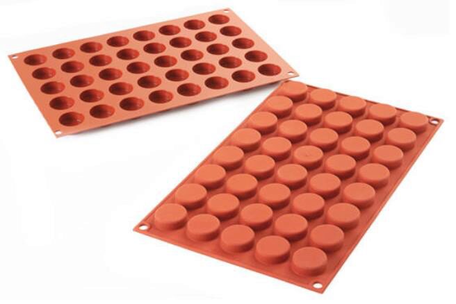 SILIKOMART SF180 VORM 40 PASTILLES Ø28 HT 11MM 6,5ML ANTI-AANBAK GN1/3 -50° TOT 250°