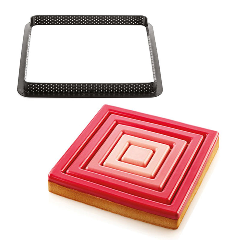 SILIKOMART TART RING SQUARE MOLD 200 X 200MMH20MM