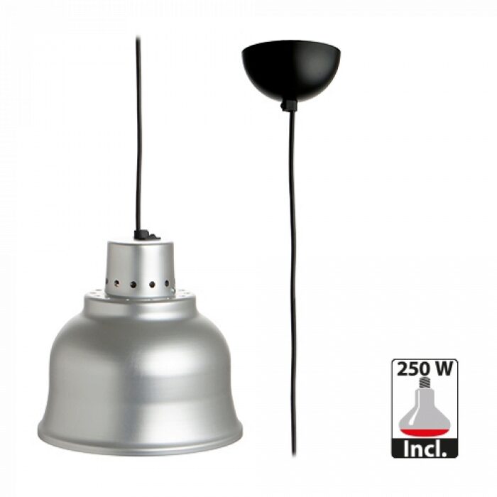23CM ALUMINUM LAMPSHADE WITH 250W INFRARED HEATING LAMP 180CM