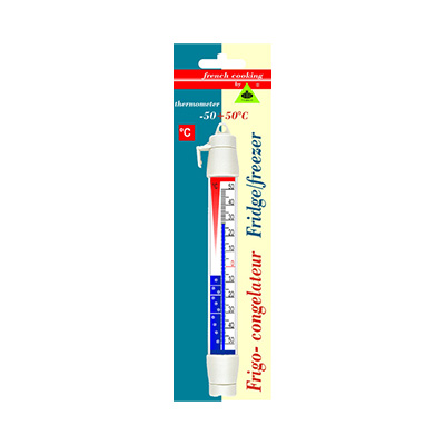 ALLA THERMOMETER FRIDGE-FREEZER VERTICAL PLASTIC.W/HOOK FROM -50° TO +50°