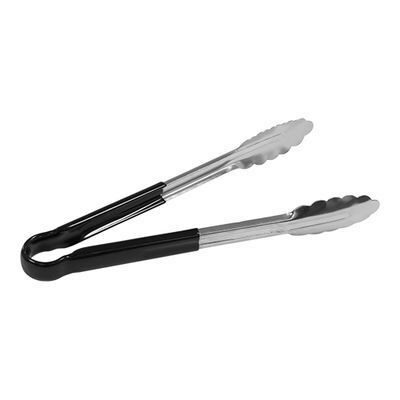 SERVEERTANG VAN EIKENBLAD 30CM ROESTVRIJ STALL/ZWART
