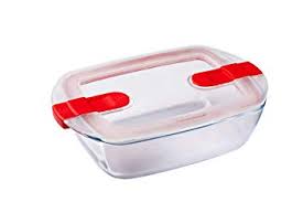 PYREX RECTANGULAR DISH 23X15X6CM WITH LID