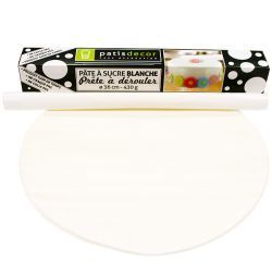 [08075082] FUNCAKES PATE A SUCRE BLANCHE PRETE A DEROULERRONDE Ø 36CM 430GR
