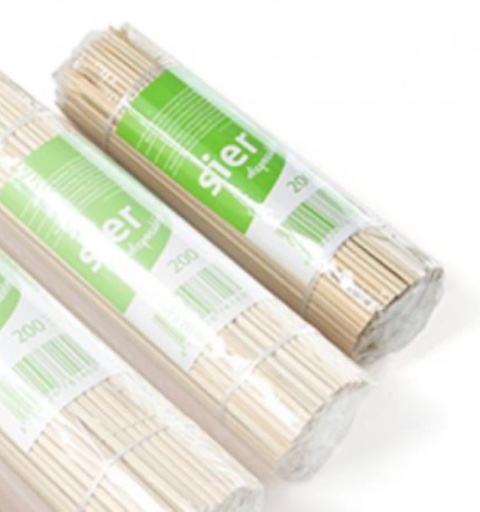 [53522250] SIER BAMBOO SKEWERS Ø 2.5MM/15CM-PACK OF 200