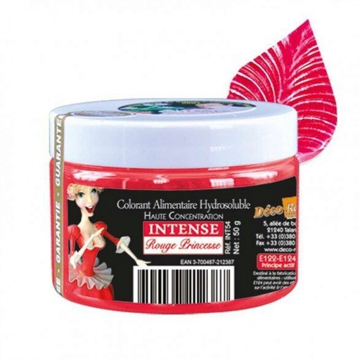 [07053025] PRINCESS RED INTENSE WATER-SOLUBLE DYE E122-E124-E129 - INT54 50GR
