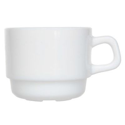 [57658015] ARCOROC RESTAURANT WHITE STACKABLE CUP 0.19L - 22837