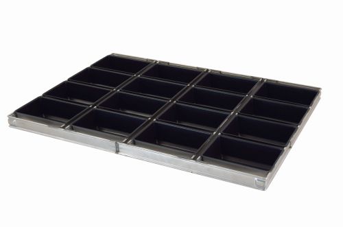 [51201475] ASSEMBLY OF 16 BREAD TURNS 18X12CM HT 6CM TEFLON-COATED FOR ROTARY OVEN (60X80CM PLATE)