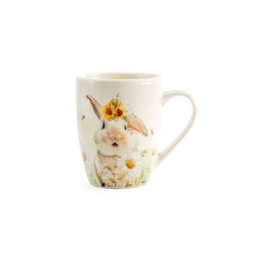 [61700550] MUG LAPIN SUNFLOWER Ø8,5 10,5CM