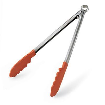 [57659558] CUISIPRO RED SILICONE UNIVERSAL TONGS 24CM