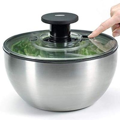 [57661711] OXO STEEL ESSOREUSE SALADE INOX POMPE 4.6L