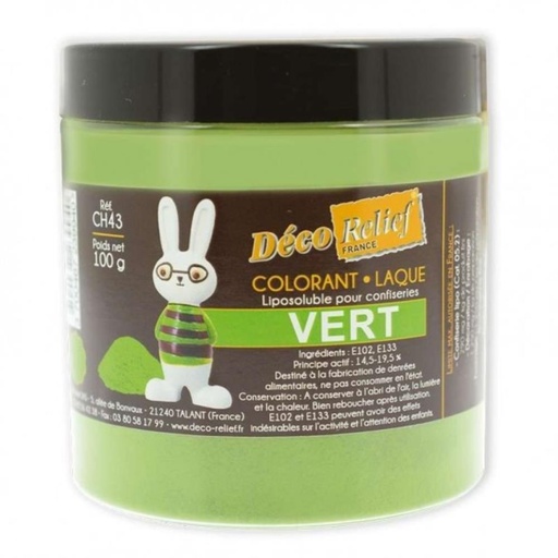 [70409314] LAKVERFPOEDER VOOR GROENE CHOCOLADE100GR CH 43