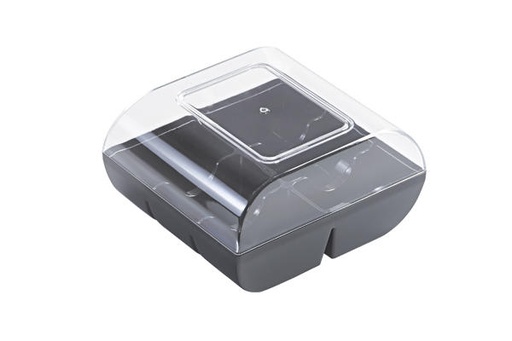 [70407666] MACADO ZWART DOOS VOOR 6 MACARONS