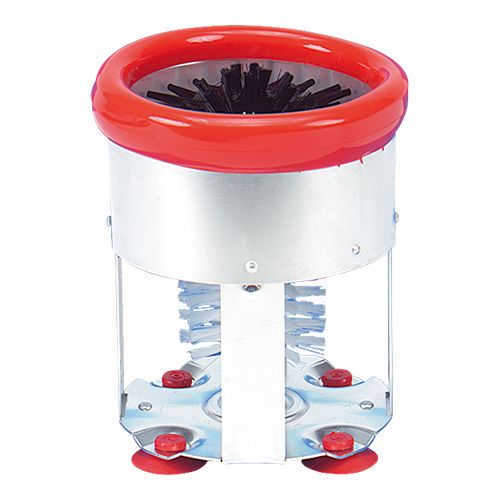 [73431862] NYLON EN ALUMINIUM GLAZEN-SPOELBORSTEL  15XH17CM* ROOD*