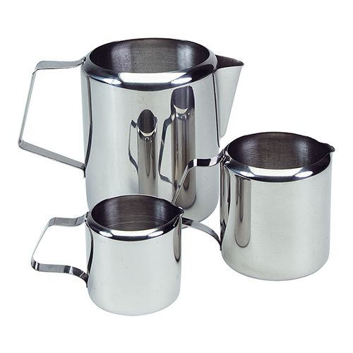 [53427274] 1,0L MELK-ROOMKAN DIA 10XH12CM ROESTVRIJ STAAL 18/8
