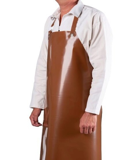 [53141096] BROWN POLYURETHANE APRON ANTI-SPILL CHOCOLATE 90X115CM