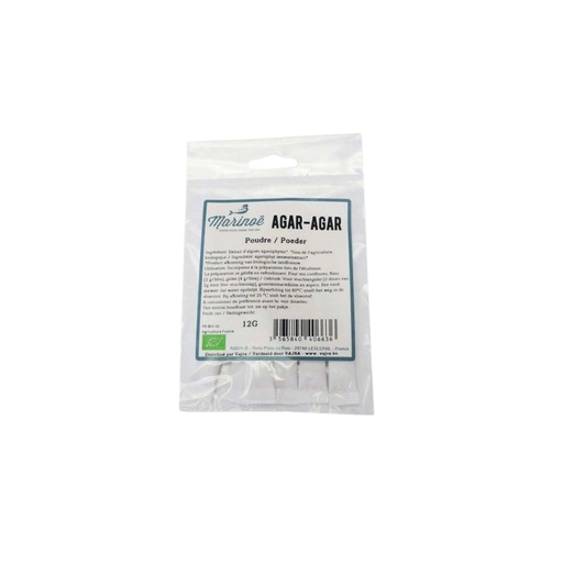 [08059040] MARINOE ORGANIC AGAR AGAR POWDER 12GR