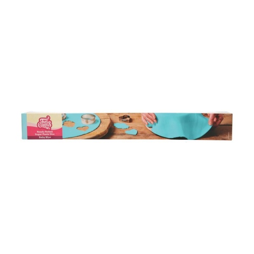 [70407367] FUNCAKES LICHTBLAUW SUIKERDEEG VORMKLAAR ROND Ø 36CM 430GR