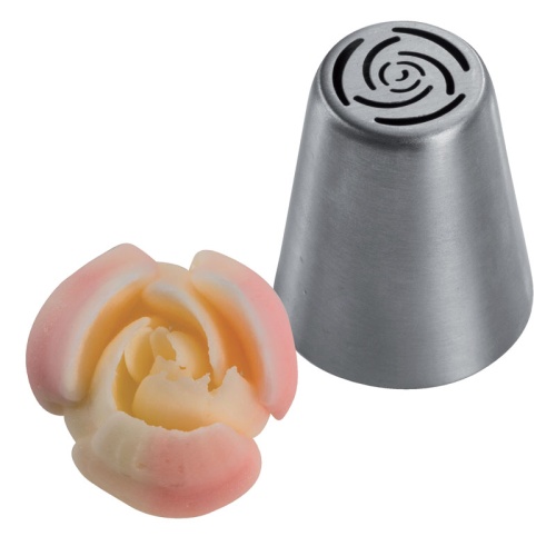 [50942806] STAINLESS STEEL ICING NOZZLE WITH SMALL ROSE BX0017