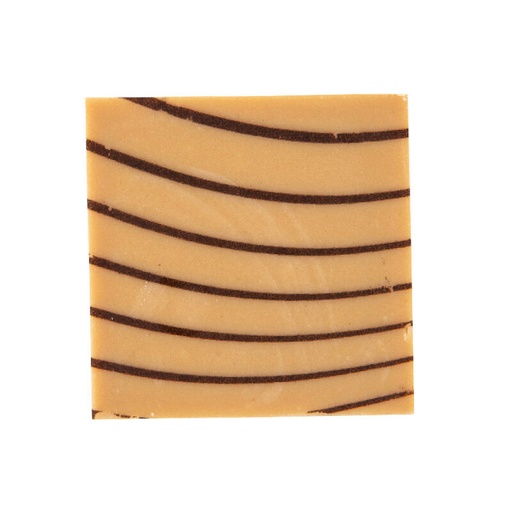 [08054038] 2035008 PLAQUETTE LIGNE BRUN CHOCOLAT CARAMEL 3X3CM220 PCES ***S/CD***