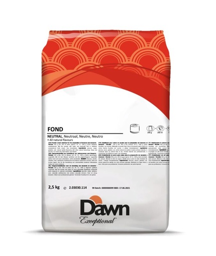 [07031694] DAWN NEUTRAAL BAVARIAN BASIS 2 X 2,5KG