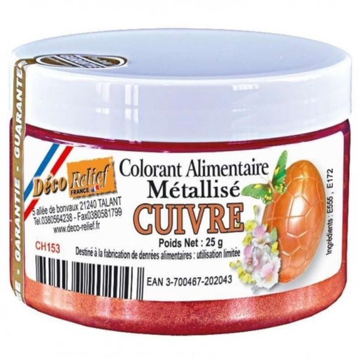 [70409320] POWDERED COPPER FOOD COLOURING 25GR