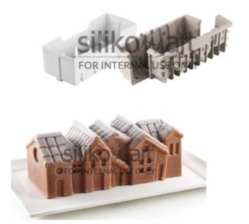 [51657520] SILIKOMART WINTER VILLAGE KIT MOLD 240X100MM