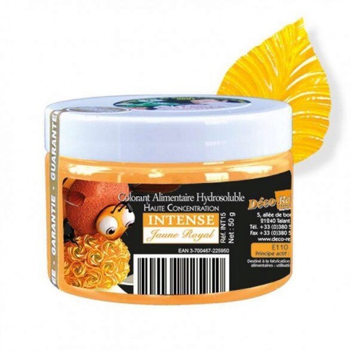 [07053026] INTENS WATEROPLOSBARE KLEURSTOF KONINGSGEEL E102-E110 - INT15 50GR
