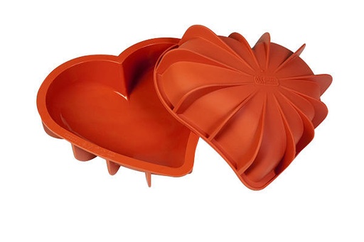 [70408136]  SILIKOMART SFT211 HEART CAKE MOLD 205X186 HT 54MM 1100ML UNIFLEX