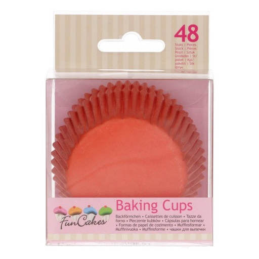 [70407323] FUNCAKES ORANJE CUPCAKE HOUDER 48 STUKS