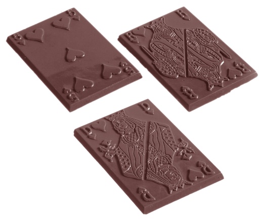 [70409460] CW1169 3X4 CHOCOLATE MOLD PLAYING CARDS -- 8GR