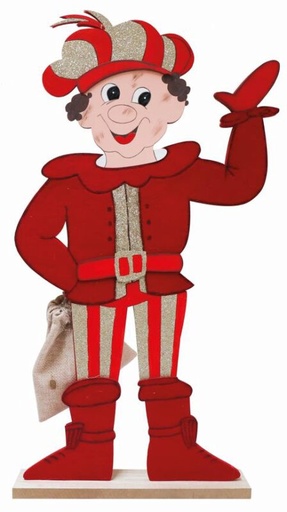 [60700539] FATHER SOOT STANDING ON WOODEN BASE 700MM