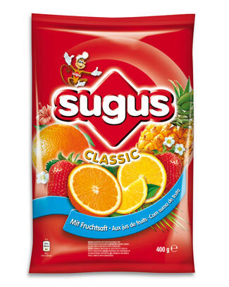 [14100122] KLASSIEKE GEASSORTEERDE FRUIT SUGUS SNOEPJES 400GR