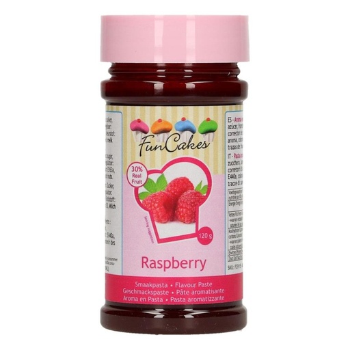 [08053362] FUNCAKES RASPBERRY FLAVOURING PASTE 120GR