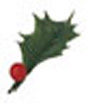 [60705907] GREEN HOLLY + RED BALL 4.5CM PACK OF 144P