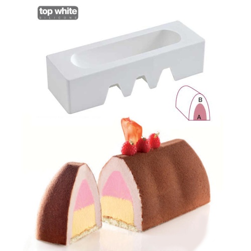 [51661110] SILIKOMART SILICONE GIANDUJA INSERT MOLD 225 X 60 HT 69MM VOLUME 600ML