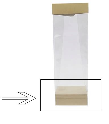 [60700281] BASE N°8 SEASHELL FOR BAG BOTTOM 8X5X3CM 100PCS