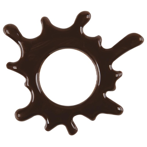 [08063187] 2034298 MINI SPLASH CHOCOLADE FONDANT PLAQUET 5.5CM 75 STUKS