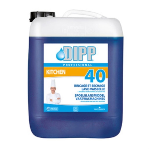 [20020159] DIPP 40 LIQUIDE LAVE VAISSELLE RINCAGE & SECHAGE 10L