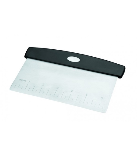 [57661739] LACOR RVS DEEGSNIJDER MET GRADUATIE 16,5X10,5CM MET KUNSTSTOF HANDVAT