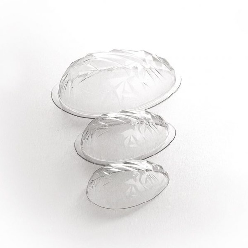 [08056254] 010314 PCB DIAMOND EGG MOLDS FOR 6 PIECES 3 DESIGNS 12PCES ***S/CD***